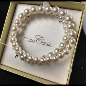 ✅🆕❤️Valentines Day double faux pearl bracelet